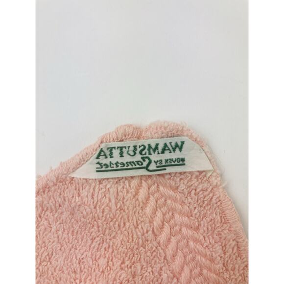 Vintage WAMSUTTA Towel Lot Set Pink Flower Floral Bath & Hand Set Somerset Rose - Picture 9 of 15